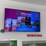 Apresentação de patrocinadores e parceiros do CRDA em ecrãs com o HiScreen